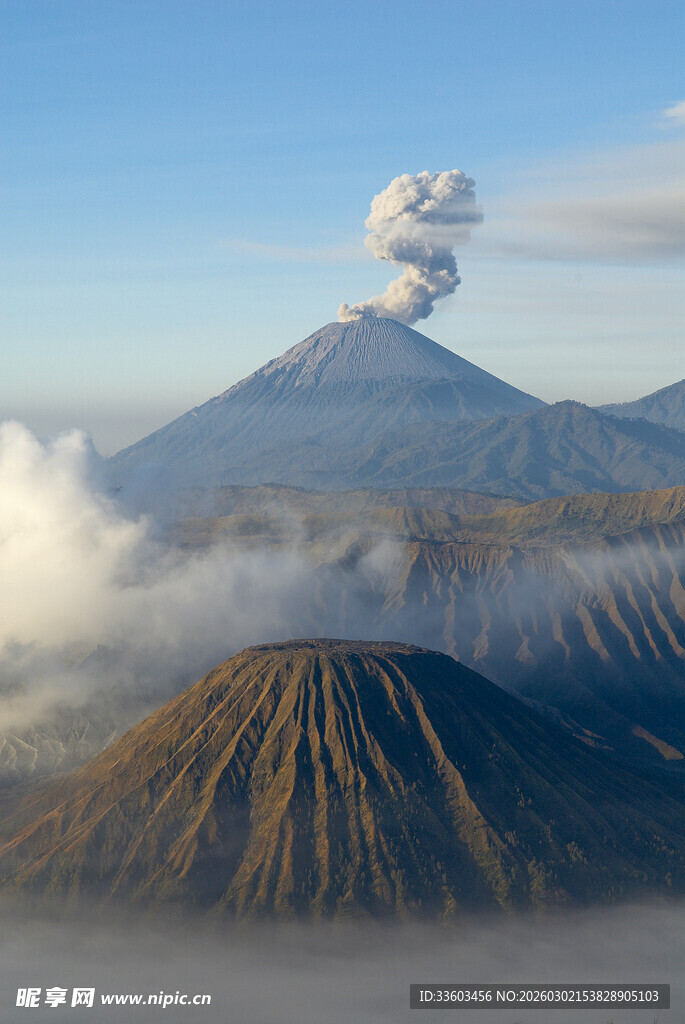 壮丽火山景观
