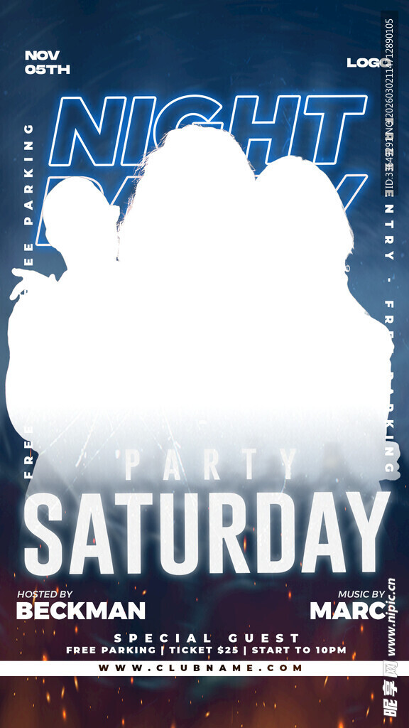 周六夜晚音乐派对海报