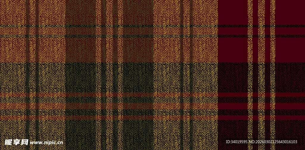 多彩格子织物纹理图案