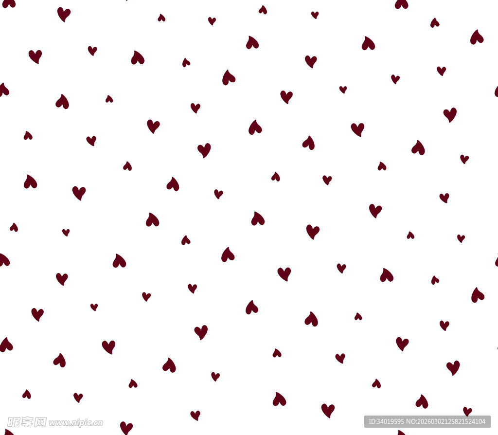 红色心形图案背景纹理