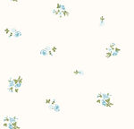 清新蓝白碎花图案背景