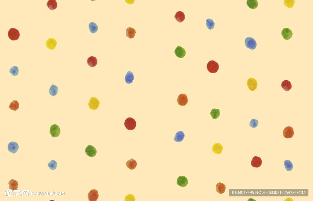 彩色波点背景图案