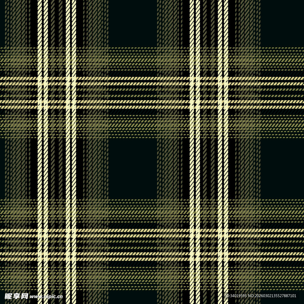 复古格子花纹图案