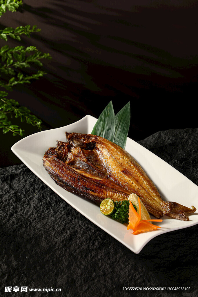 美味酱卤鸭翅摆于盘中