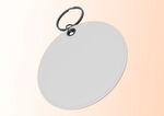 空白椭圆形钥匙扣样机