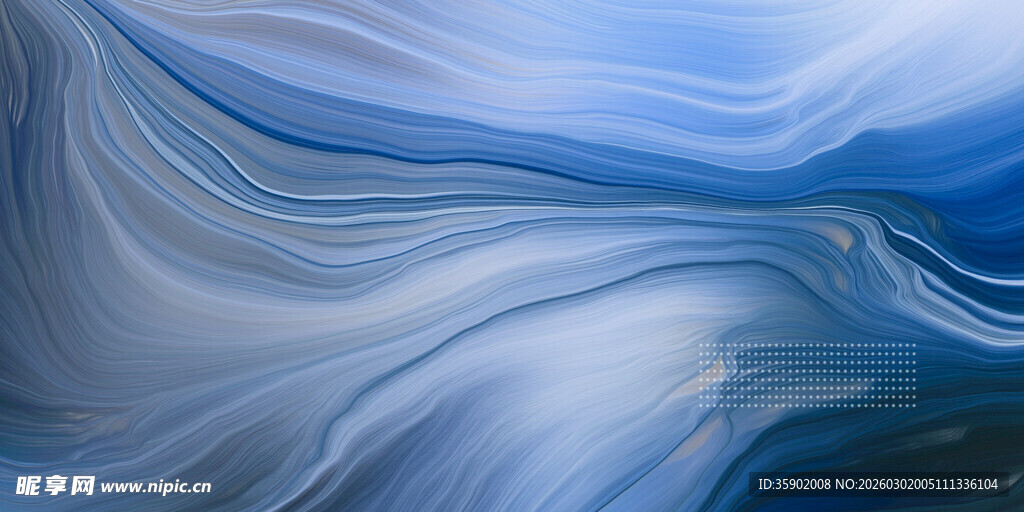 蓝色流动纹理抽象背景图