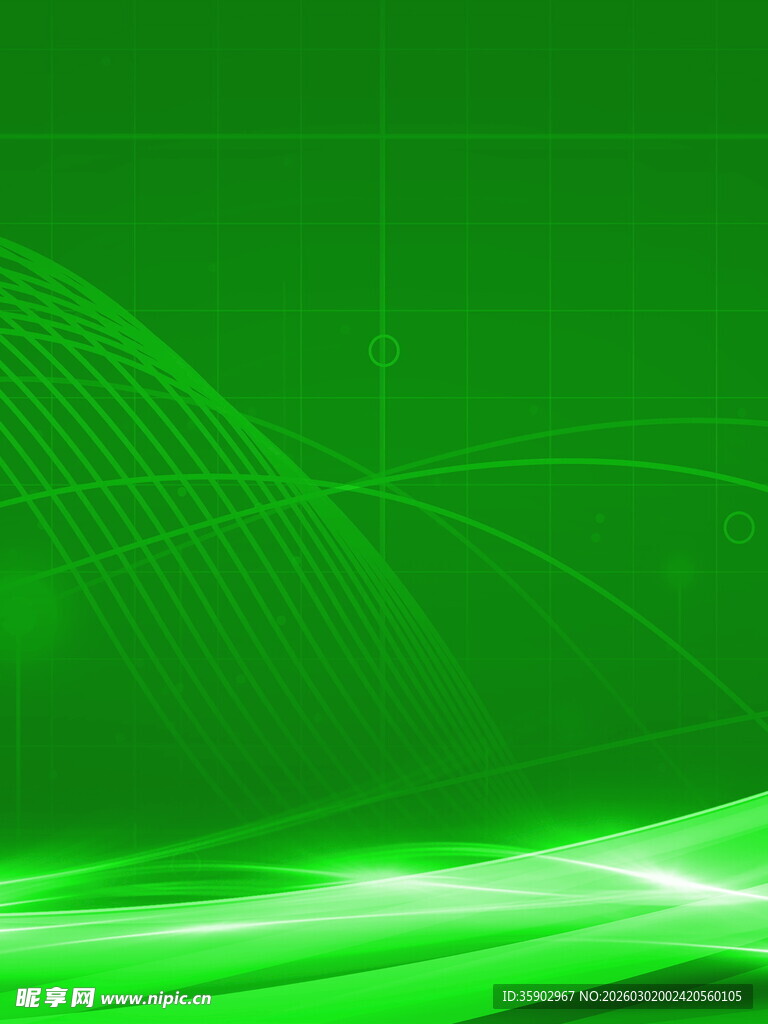 绿色动感线条科技背景图