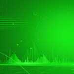 绿色科技线条背景图