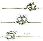 手绘茶具图案