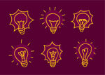 创意灯泡图案