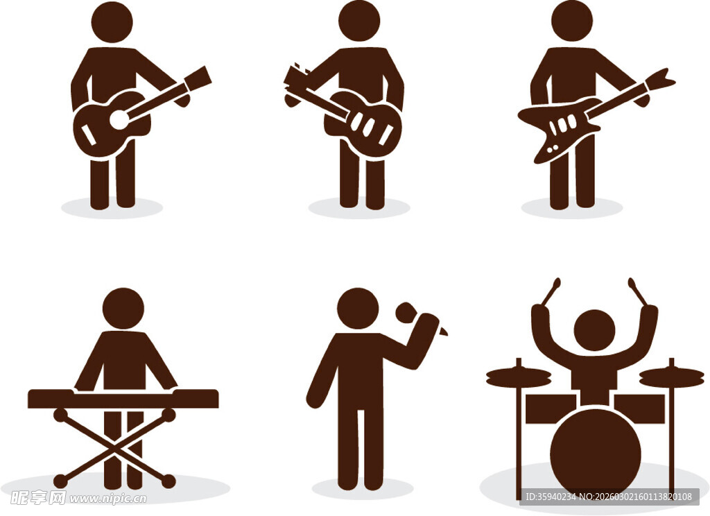 音乐演奏人物图标