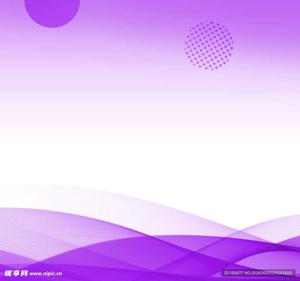 紫色渐变波浪背景图
