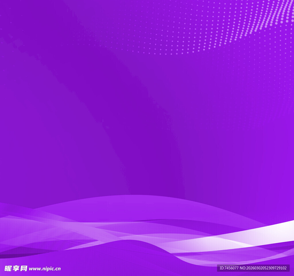 紫色渐变波浪抽象背景图
