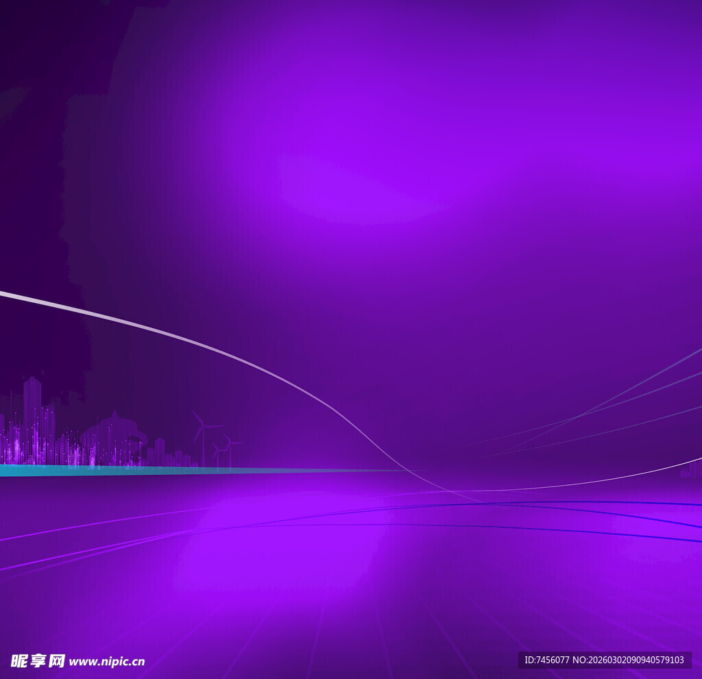 紫色梦幻渐变背景空间