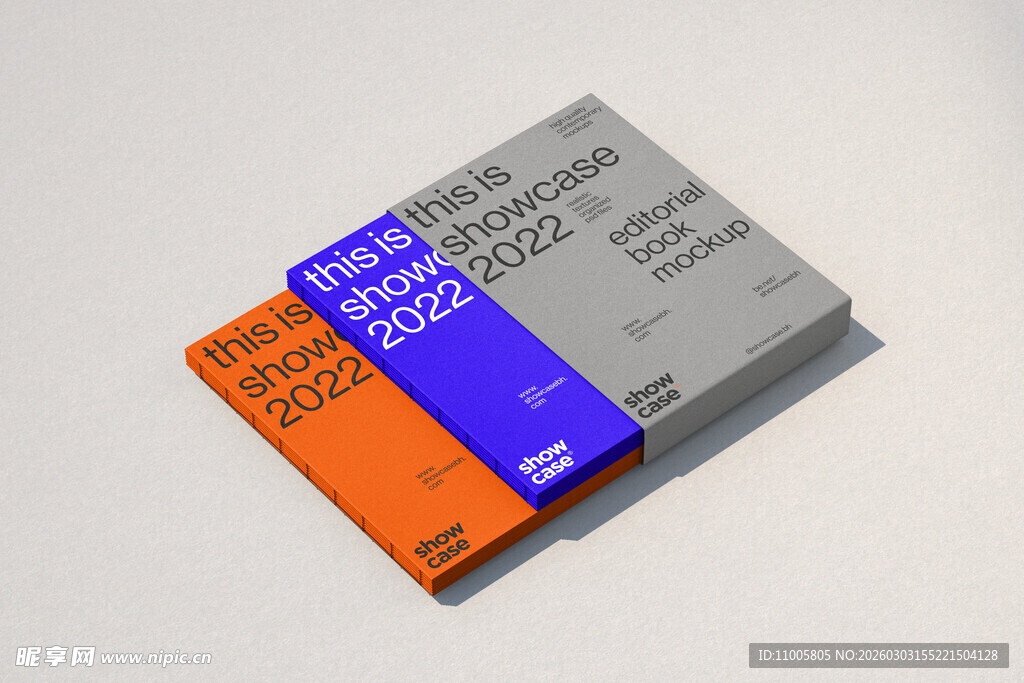 画册 样机 贴图 册子 网格 