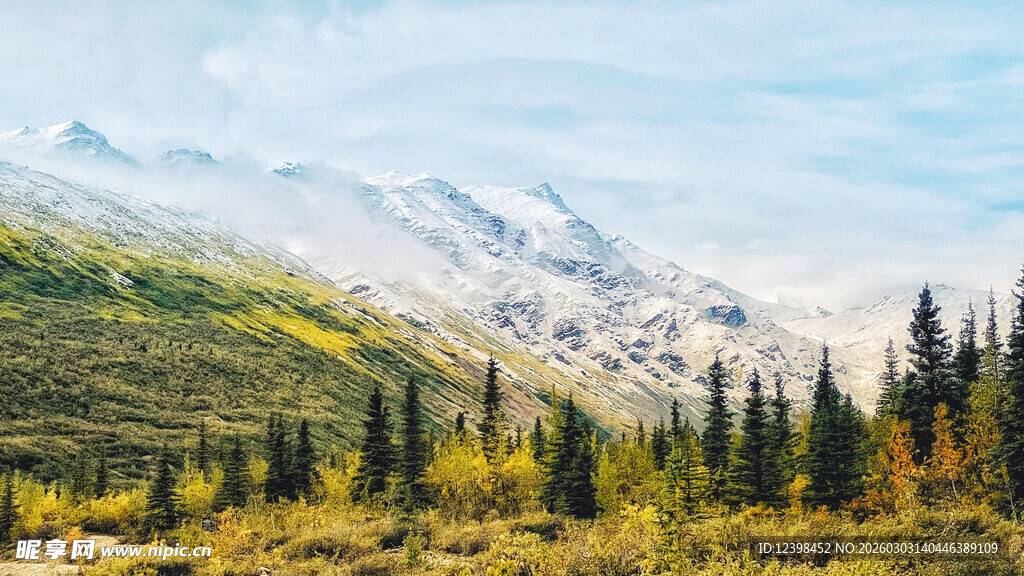 山间秋景