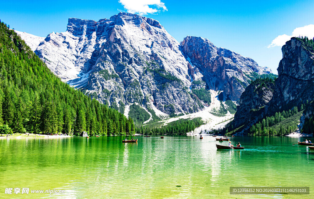 阿尔卑斯湖光山色美景