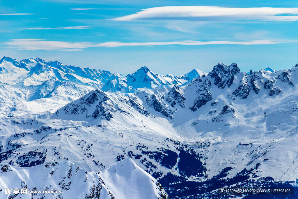壮丽雪山美景