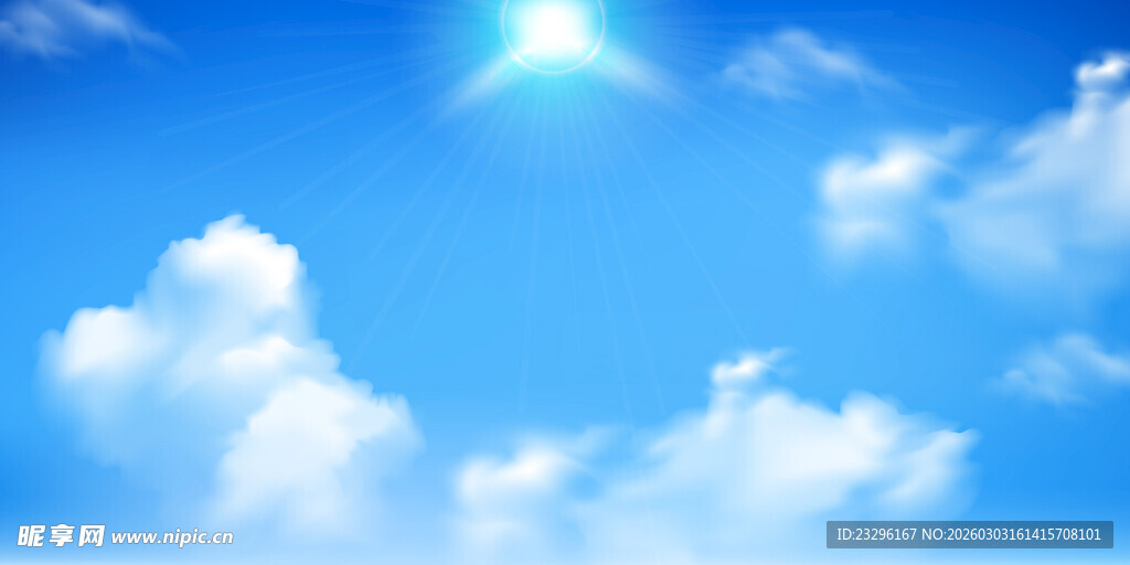 蓝天白云背景