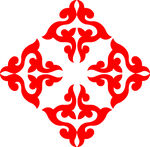 中式红色传统花纹图案