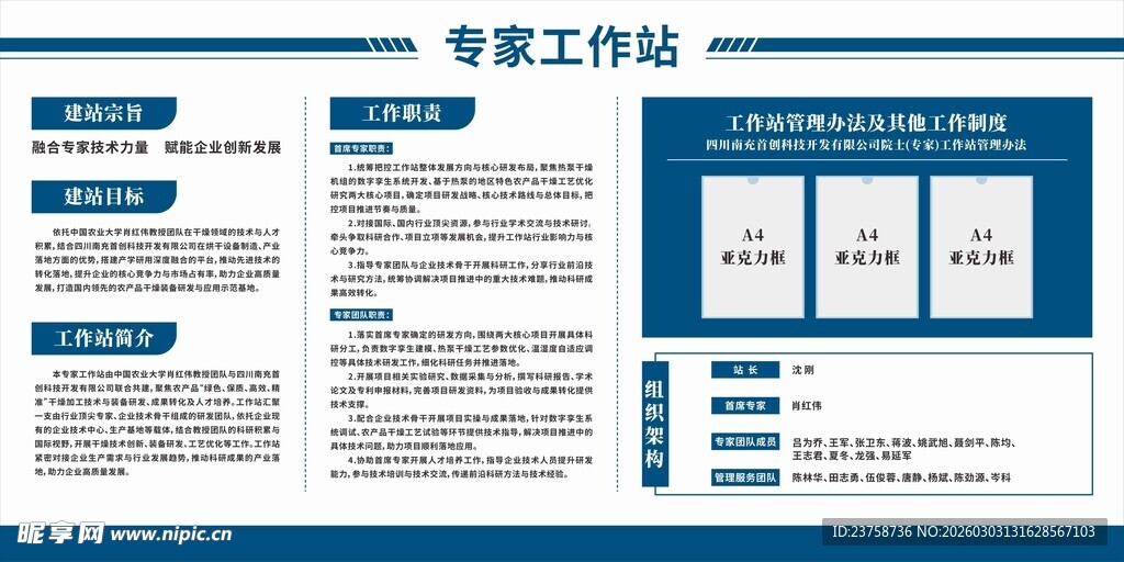 专家工作站宣传展板设计