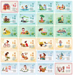 卡通风格二十四节气系列挂图