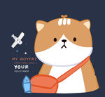 背着包的可爱猫咪