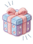 可爱彩色礼品盒插画