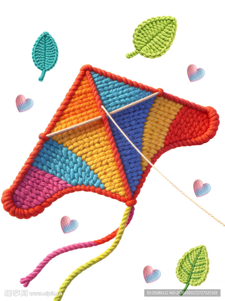 彩色钩编风筝清新小物