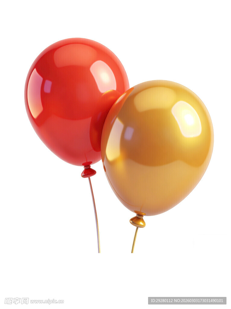红金双色气球