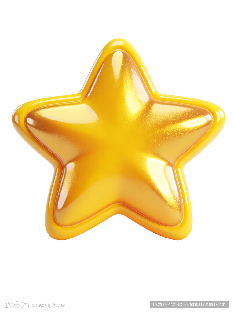金色星形气球