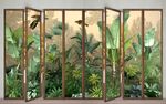热带风情折叠屏风装饰画