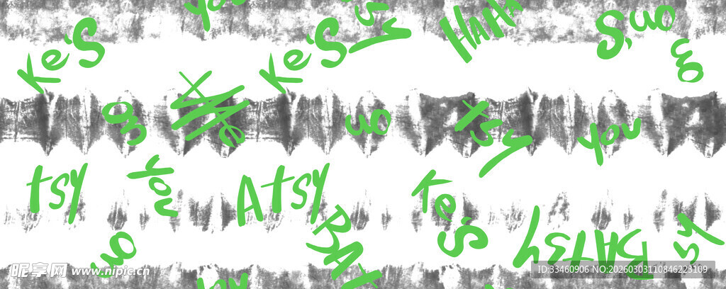 绿色笔触纹理背景图案