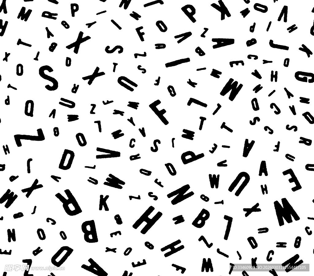 字母数字随机排列背景图