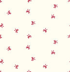 红色小花图案背景