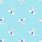 蓝底小花蝴蝶结图案背景