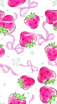 粉色草莓图案背景