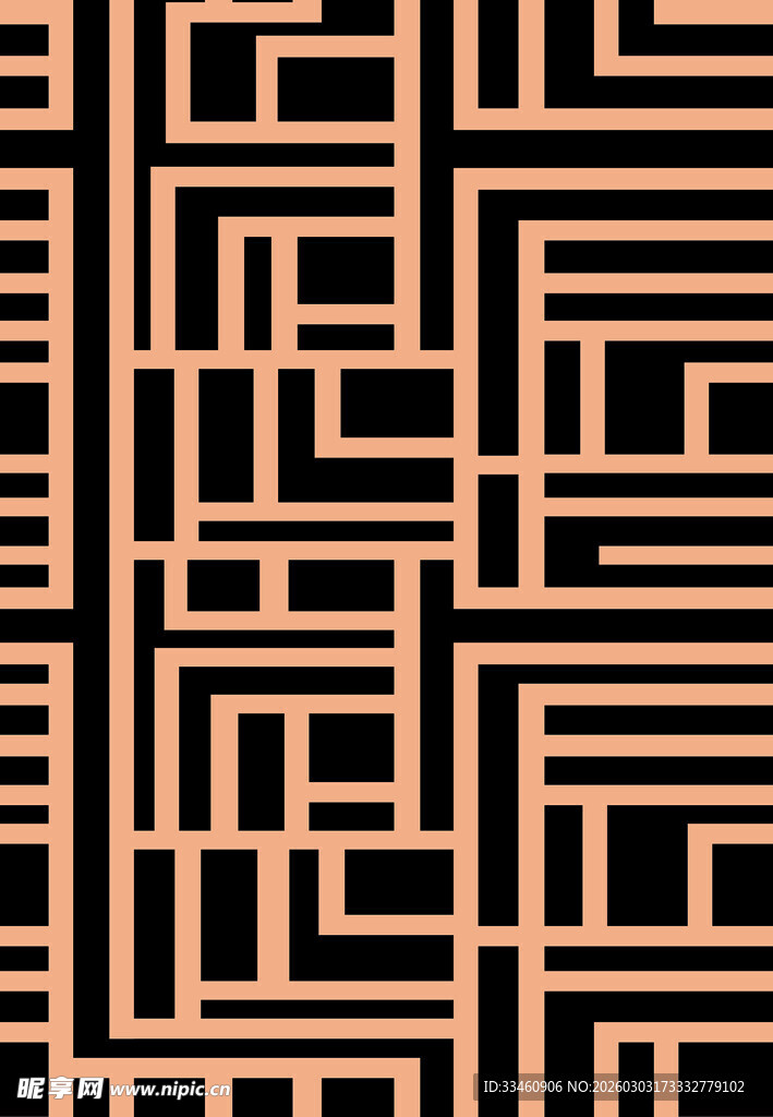 几何线条构成的抽象图案