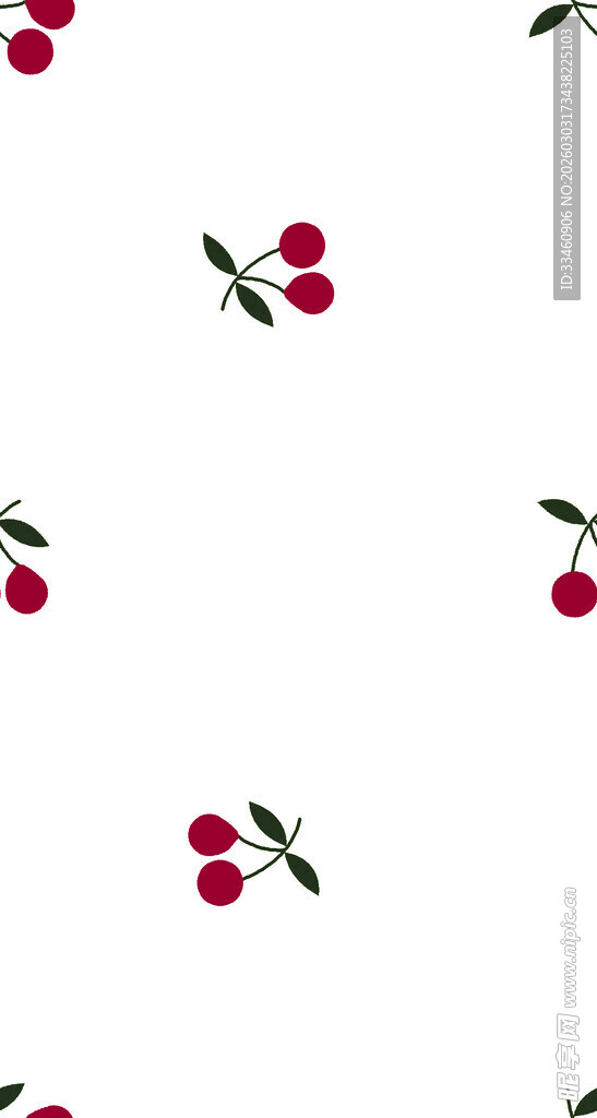樱桃图案背景图