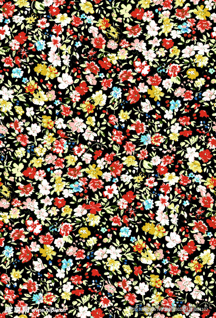 多彩碎花图案纹理背景