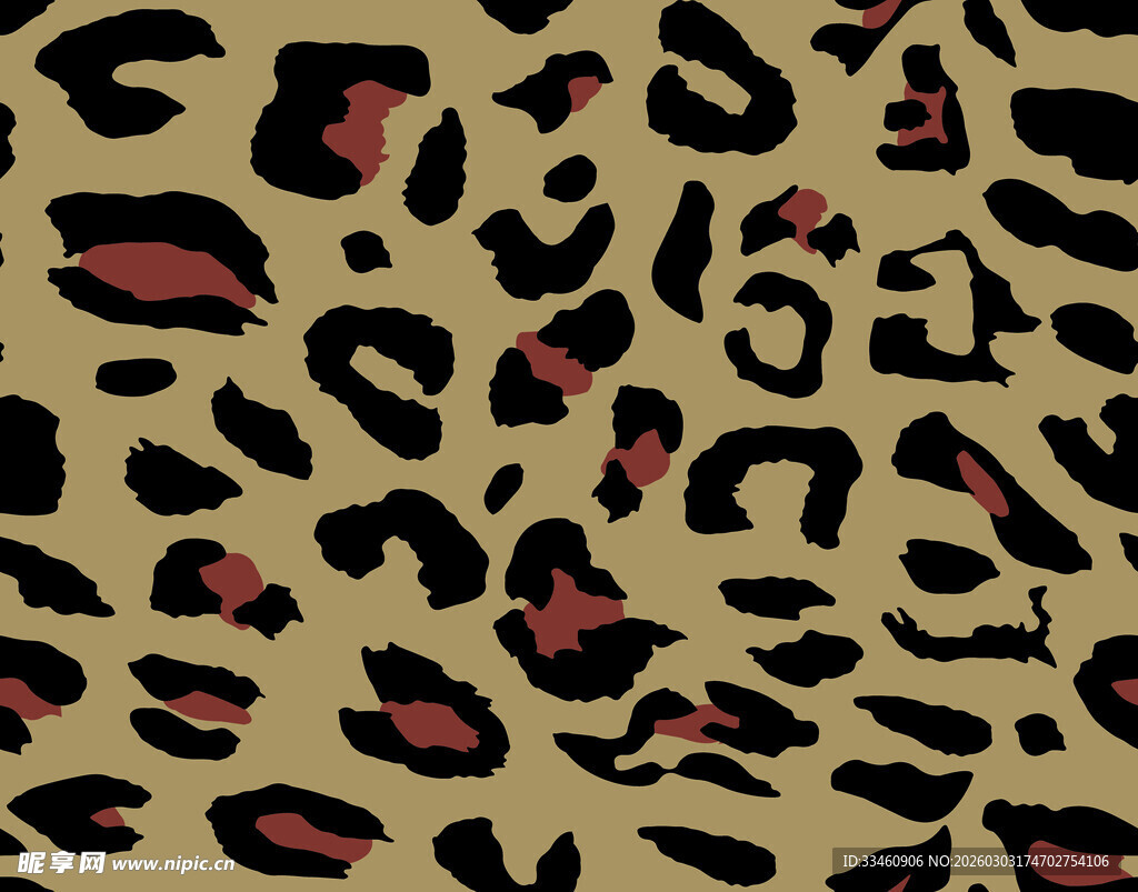 豹纹图案纹理设计素材