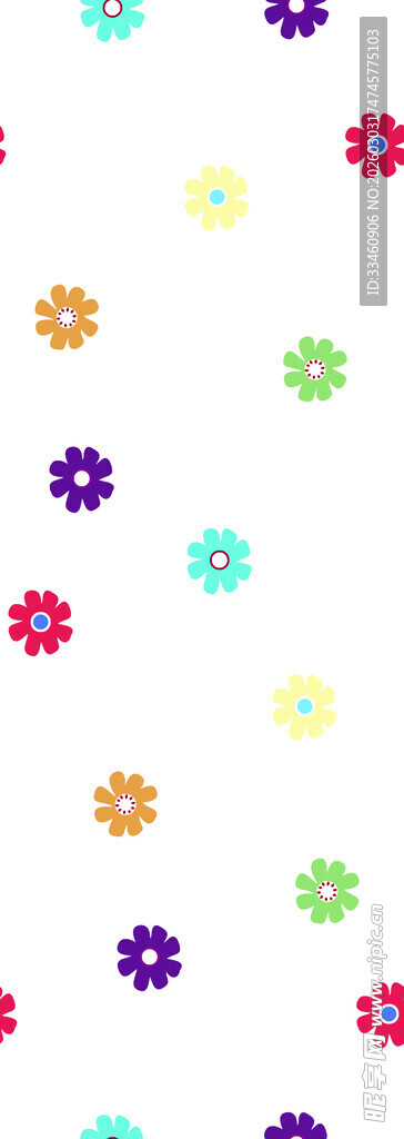 多彩花朵图案背景
