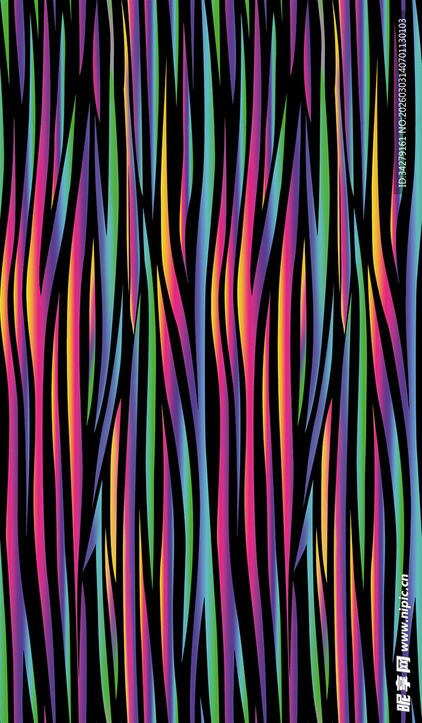 彩色条纹动感抽象背景