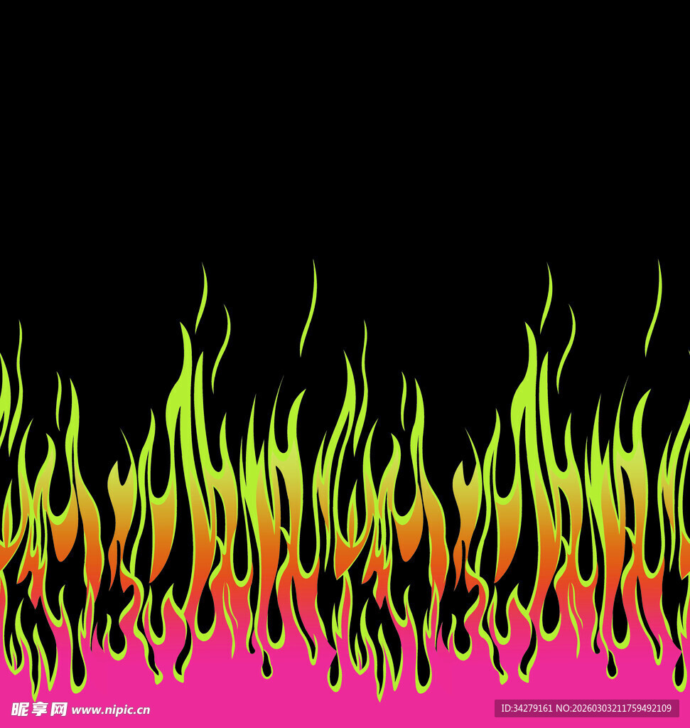 彩色火焰图案背景