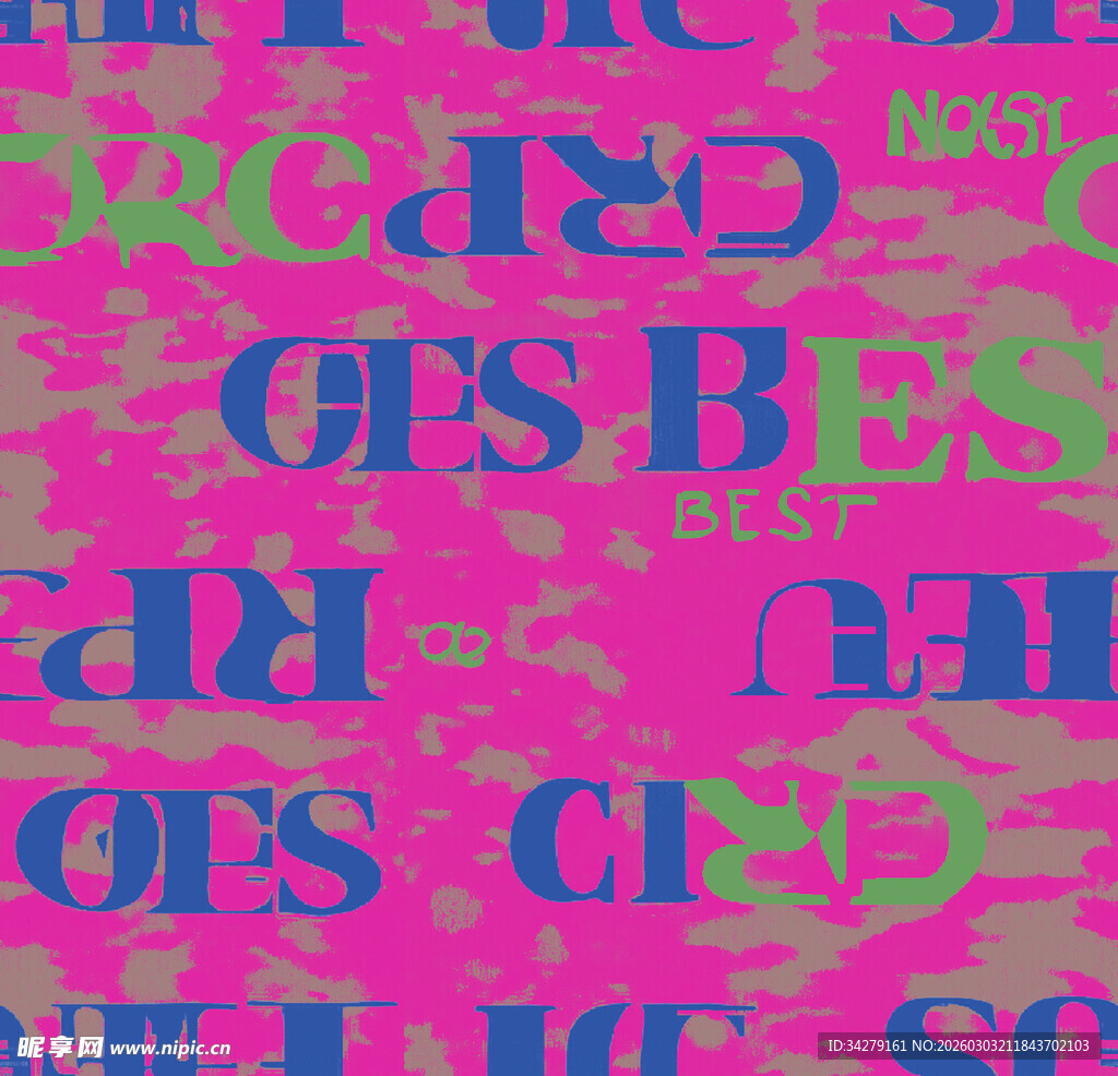 多彩字母图案背景