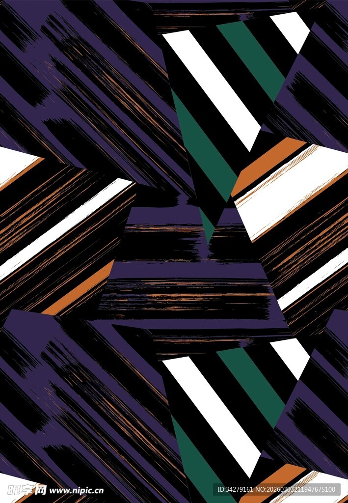 几何条纹抽象图案背景