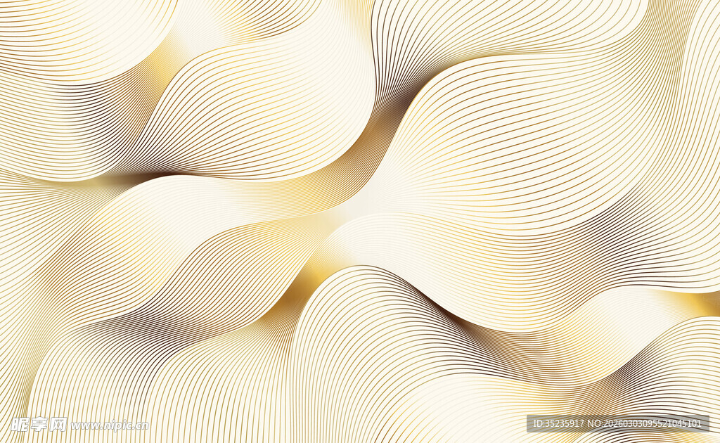 金色波浪背景
