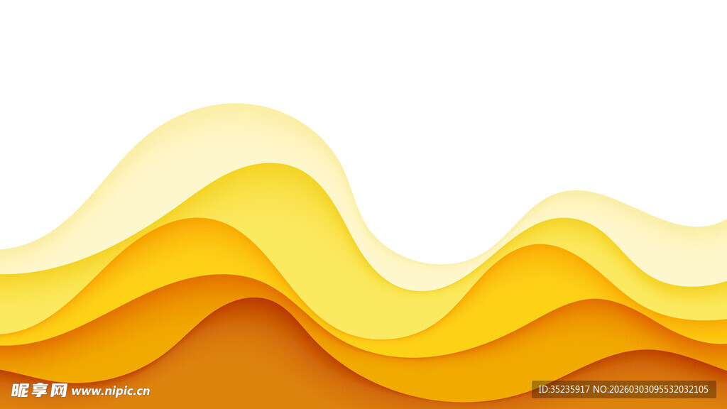 金色波浪背景