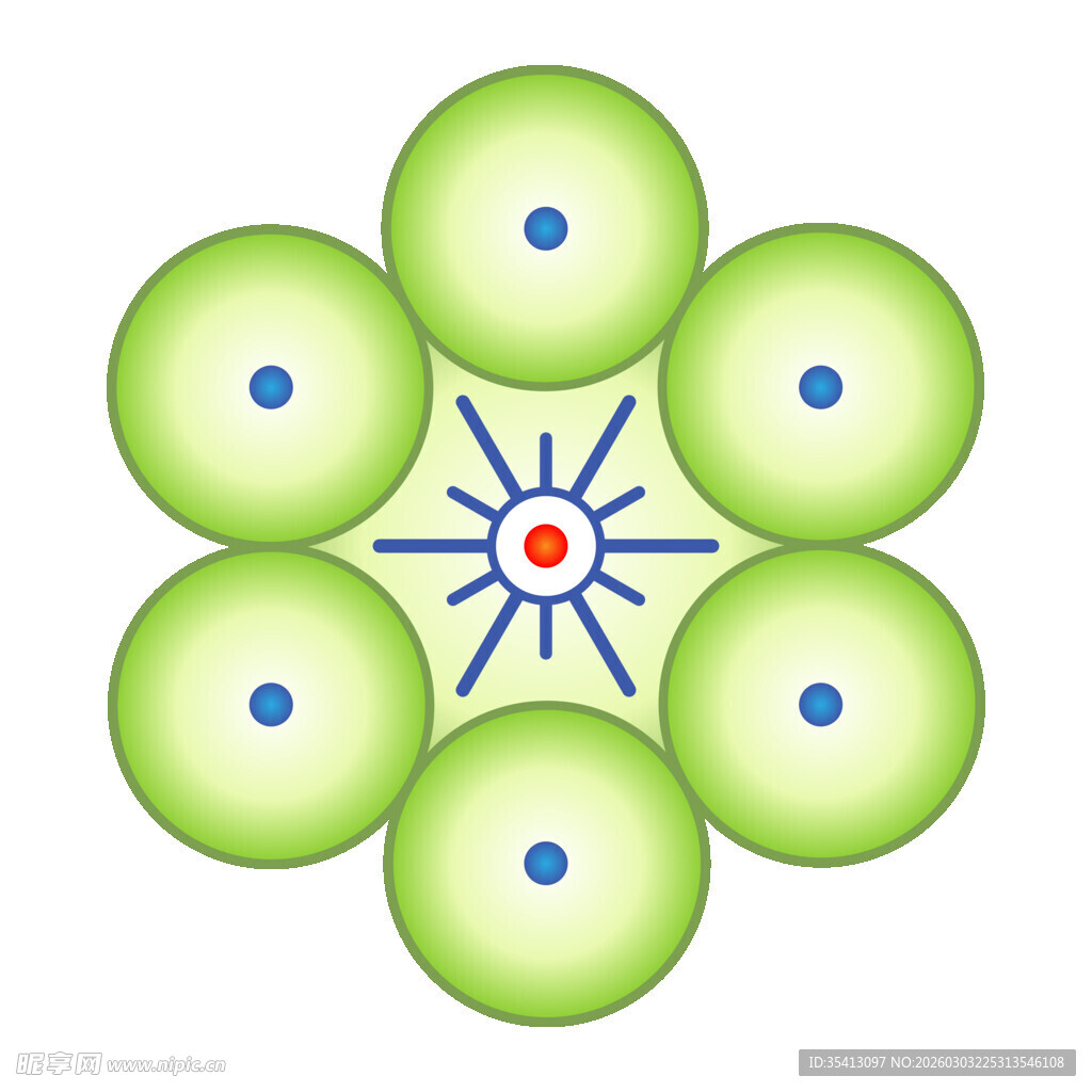 中国传统纹样团花小花