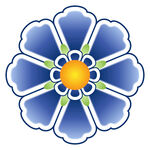 中国传统纹样团花小花